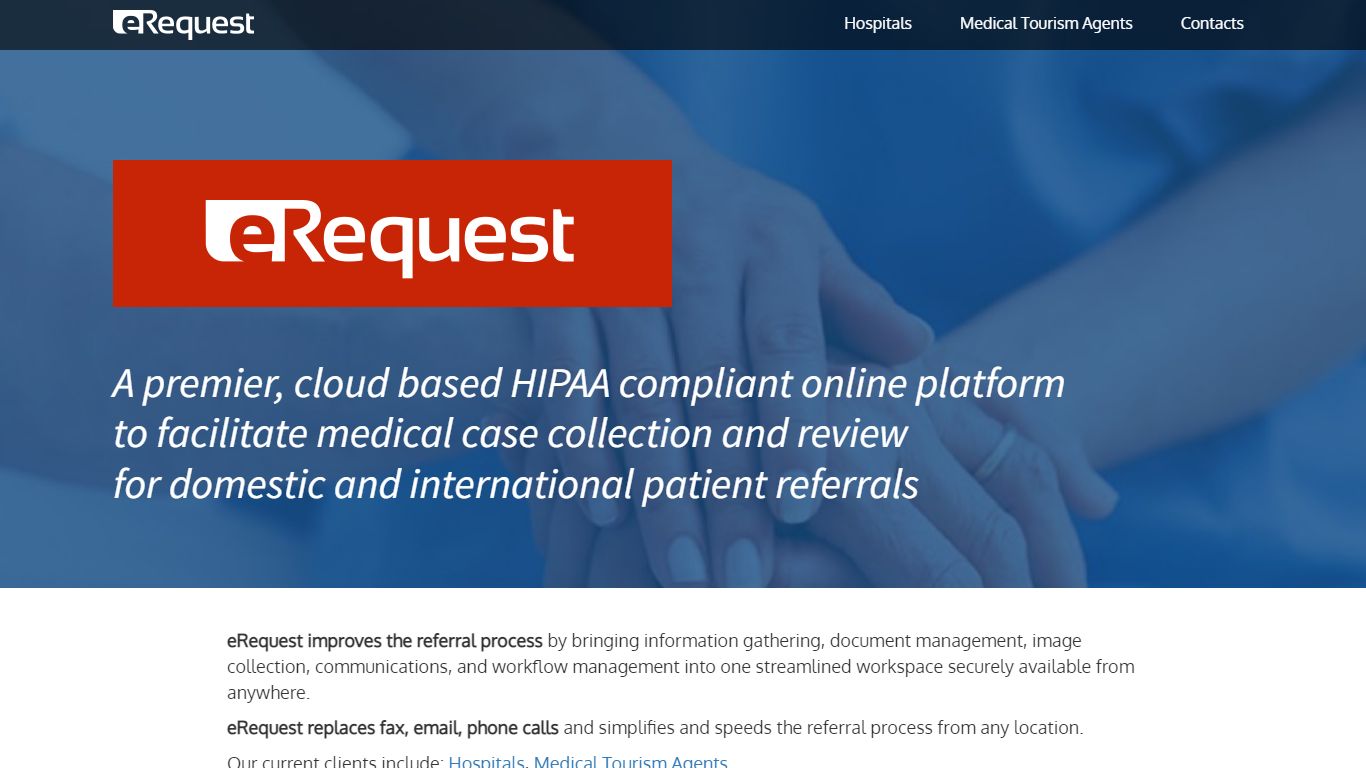 eRequest - A premier, cloud based HIPAA compliant online platform to ...